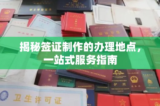 丽水揭秘签证制作的办理地点，一站式服务指南