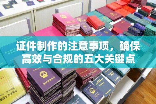 丽水证件制作的注意事项，确保高效与合规的五大关键点