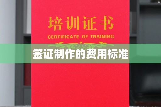 丽水签证制作的费用标准