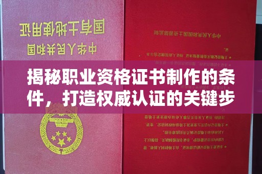 丽水揭秘职业资格证书制作的条件，打造权威认证的关键步骤