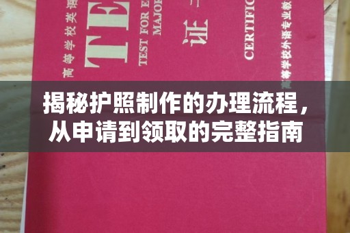 丽水揭秘护照制作的办理流程，从申请到领取的完整指南