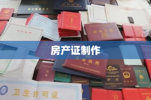 丽水房产证制作